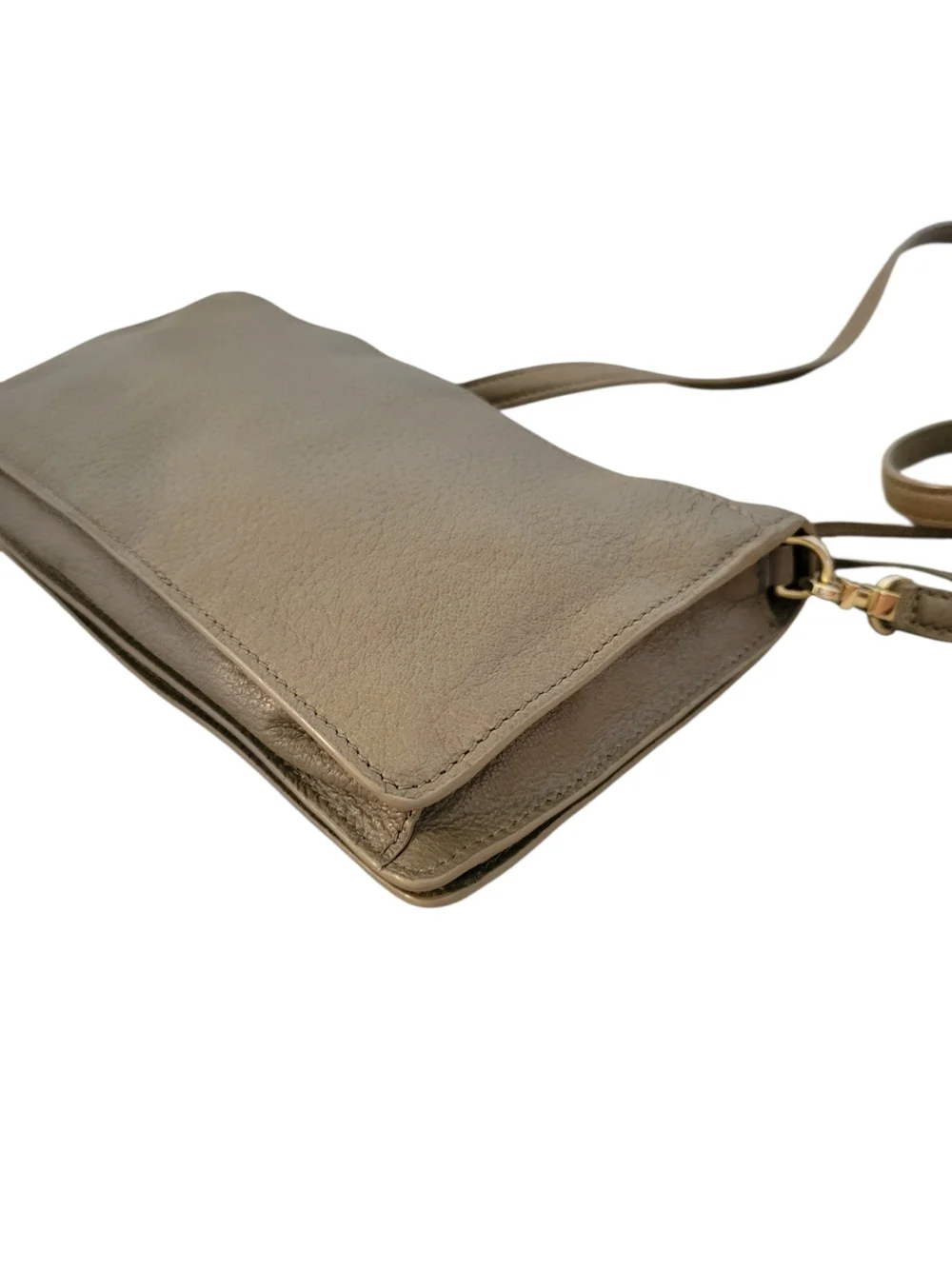 Tory Burch Gray Crossbody Leather Handbag